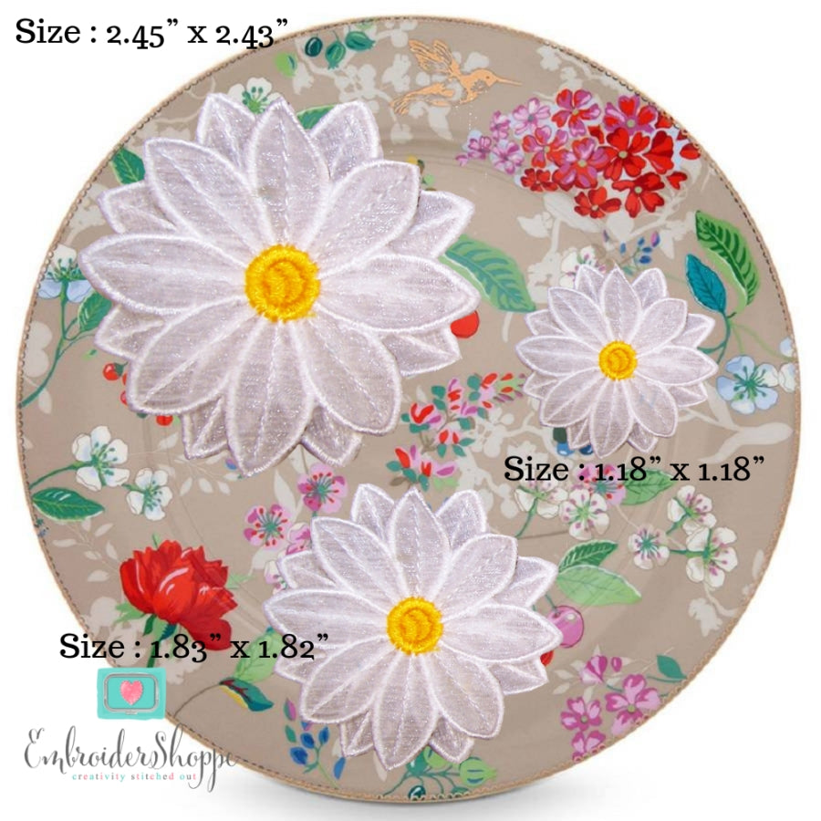 Organza Flower Embellishments 2