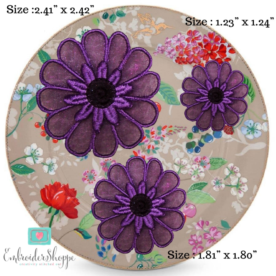 Organza Flower Embellishments 2