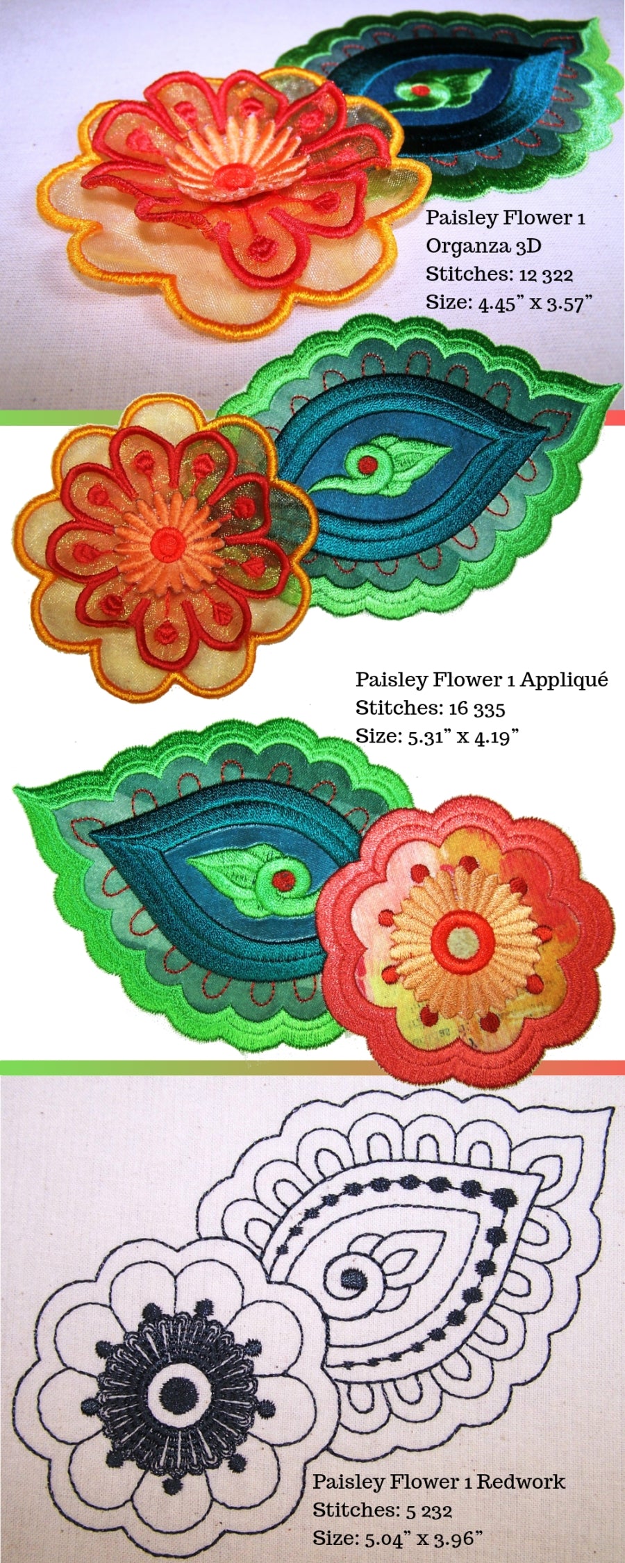 Moroccan Paisleys Flower Set