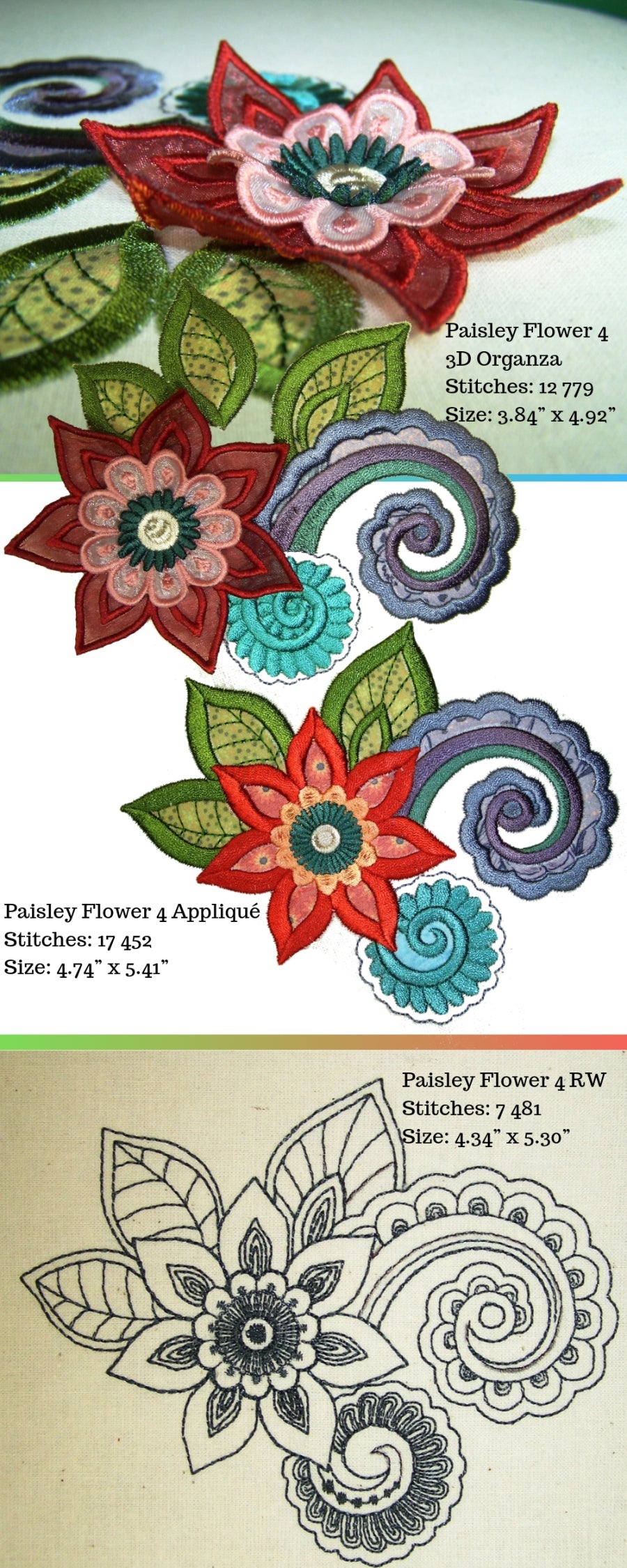 Moroccan Paisleys Flower Set