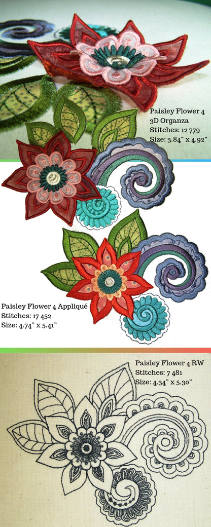 Moroccan Paisleys Flower Set