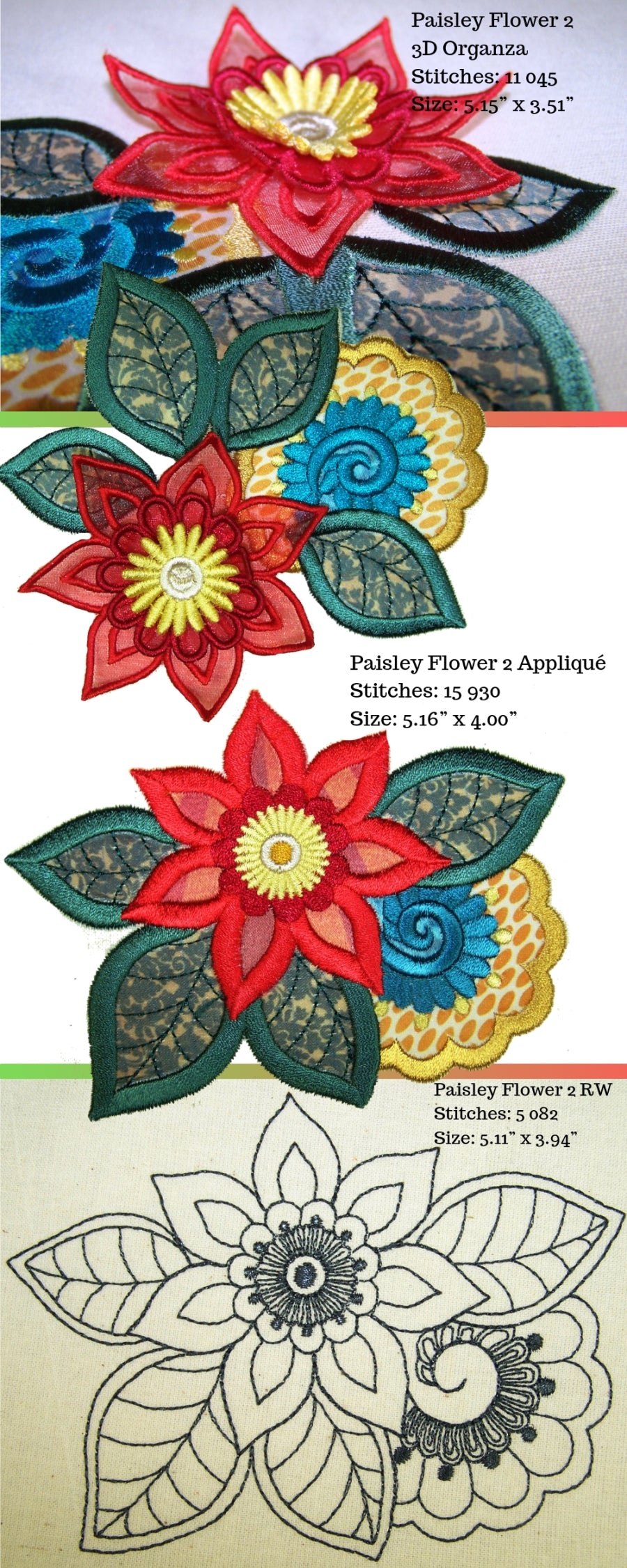 Moroccan Paisleys Flower Set