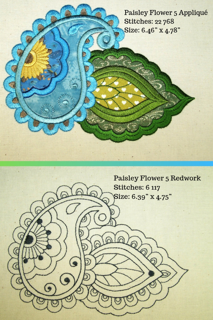 Moroccan Paisleys Flower Set