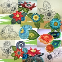 Moroccan Paisleys Flower Set