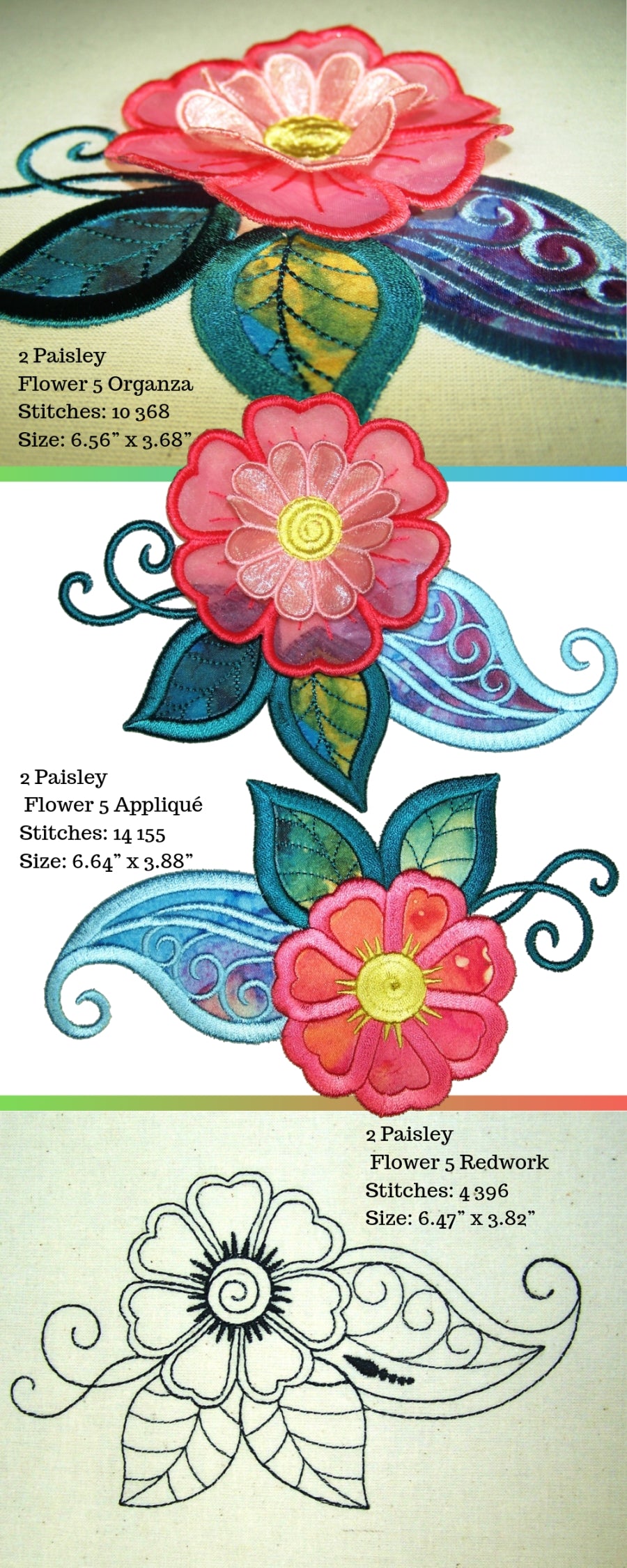 Moroccan Flower Paisleys Set 2