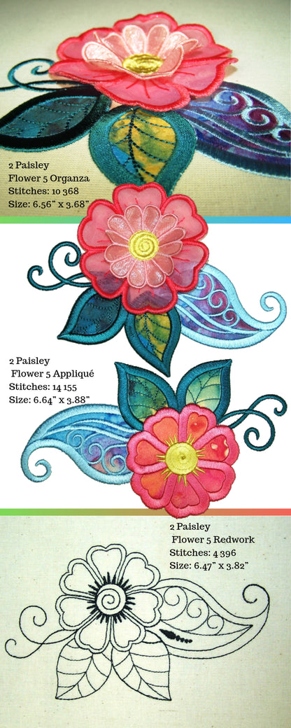 Moroccan Flower Paisleys Set 2