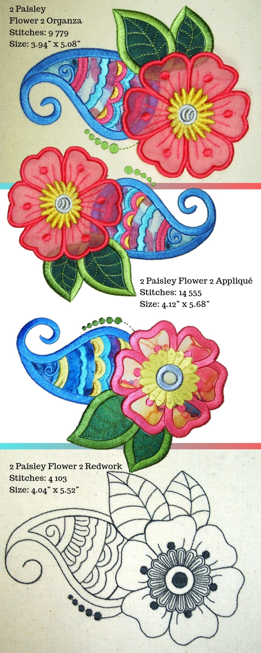 Moroccan Flower Paisleys Set 2