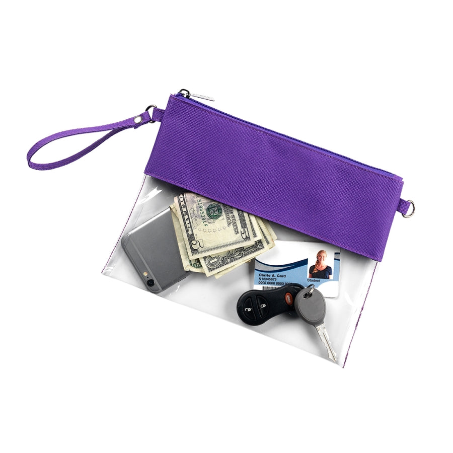Purple Clear Purse
