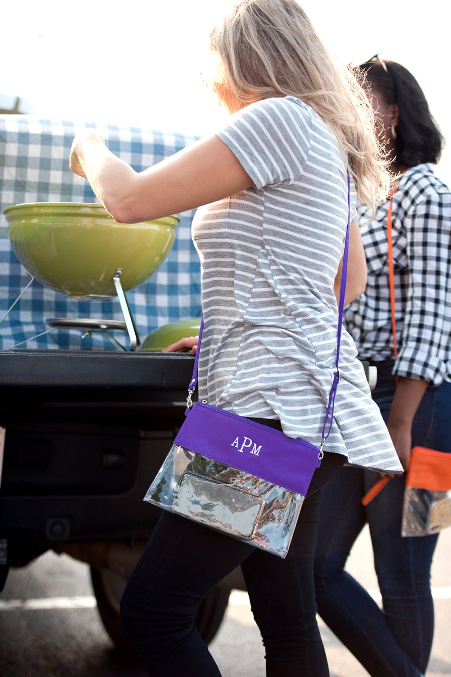 Purple Clear Purse