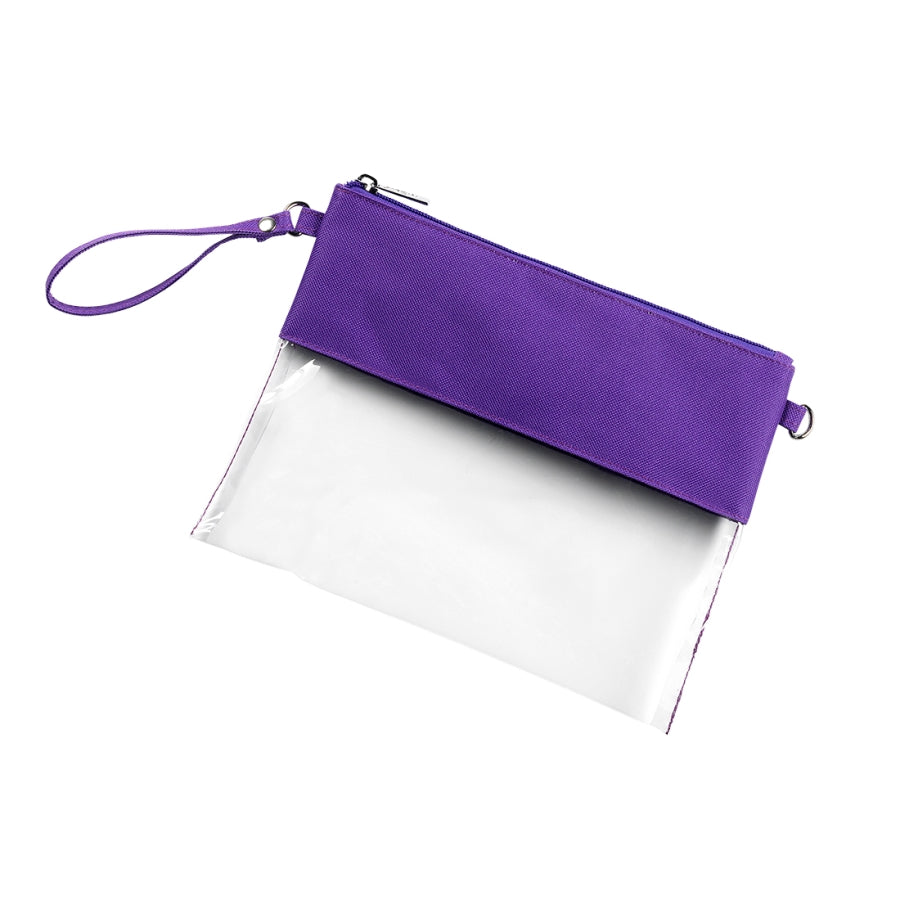 Purple Clear Purse