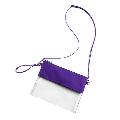 Purple Clear Purse
