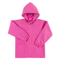 Hot Pink Kids' Rain Jacket-Medium
