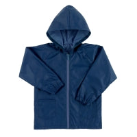 Navy Kids' Rain Jacket-Medium