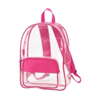 Hot Pink Clear Backpack