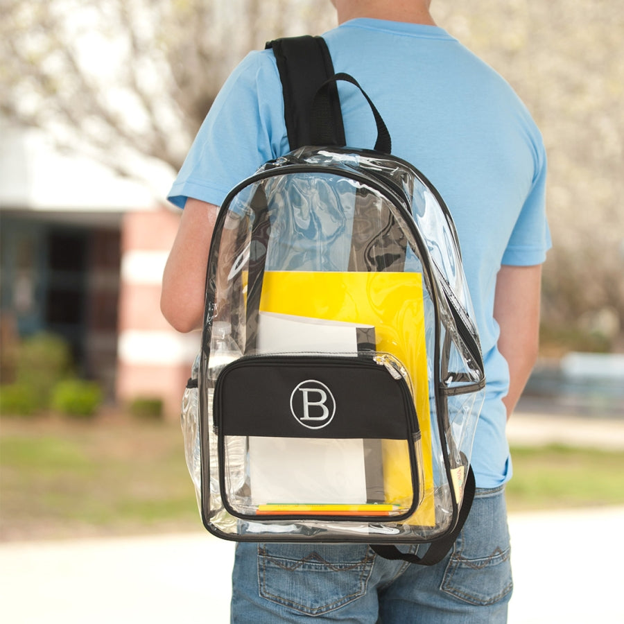 Black Clear Backpack