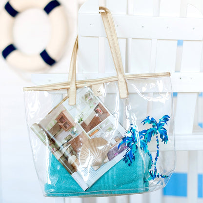 Palm Retreat Clear Tote