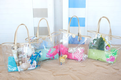 Palm Retreat Clear Tote