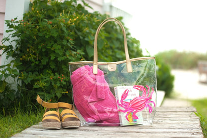 Crab Retreat Clear Tote