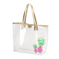 Pineapple Retreat Clear Tote