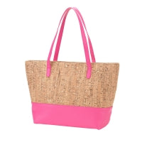 Hot Pink & Cork Charlotte Purse