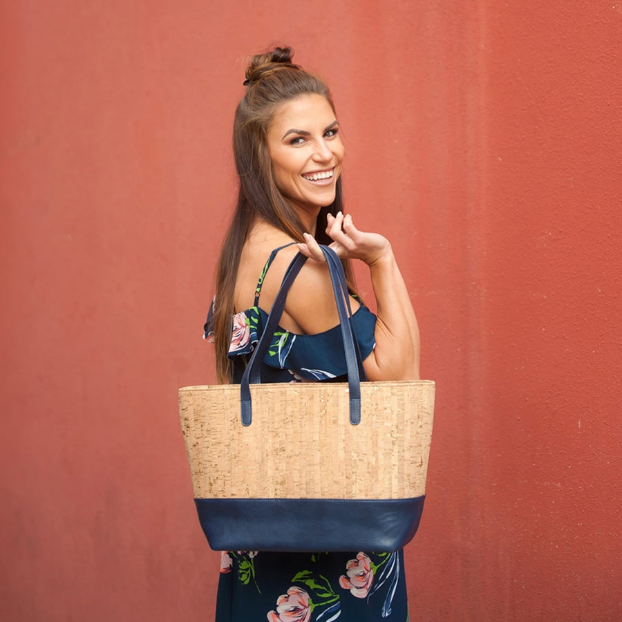 Navy & Cork Charlotte Purse