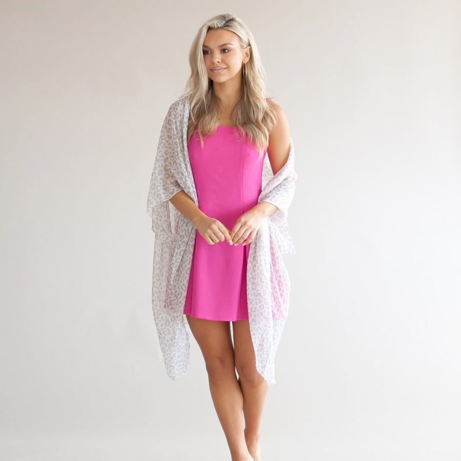 Natural Leopard Eden Kimono