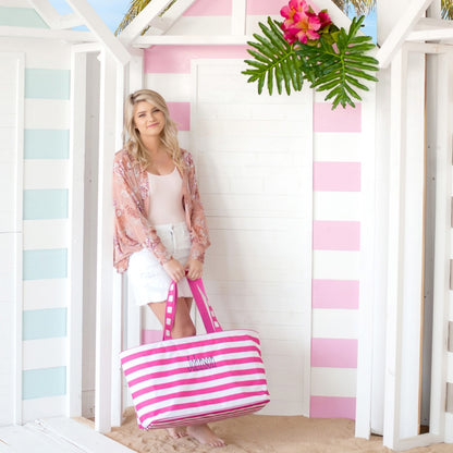 Hot Pink Stripe Ultimate Tote