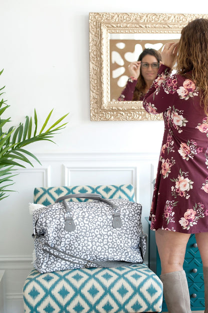 Smokey Leopard Travel Bag