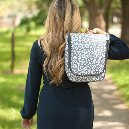 Smokey Leopard Hanging Travel Case