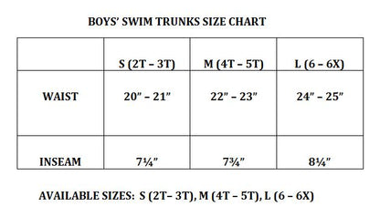 Sea Breeze Boys' Swim Trunks-Small