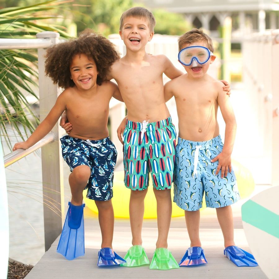 Sea Breeze Boys' Swim Trunks-Small