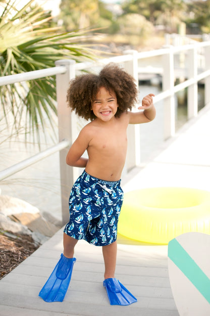 Sea Breeze Boys' Swim Trunks-Medium