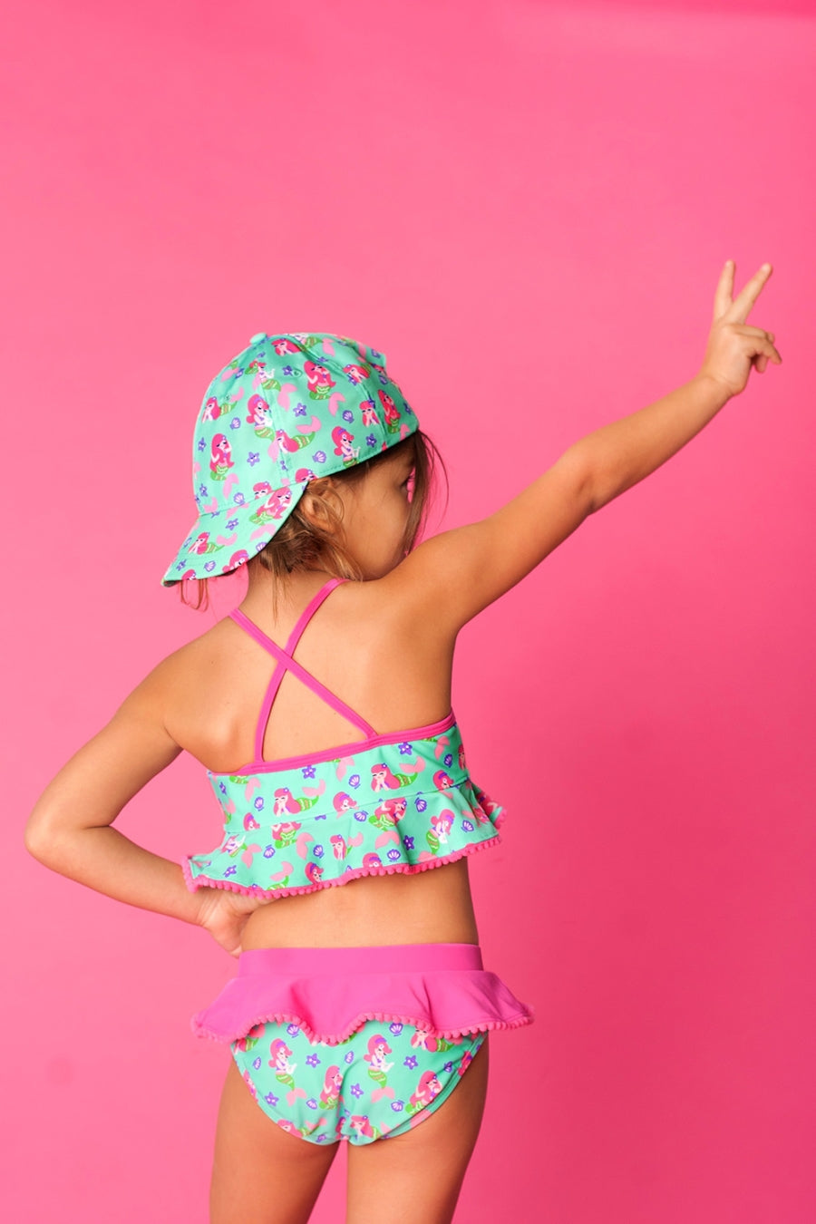 Mermaid Kisses Girls' Swim Set-Small