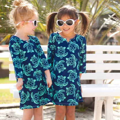 Totally Turtle Girls' Tunic-XXL