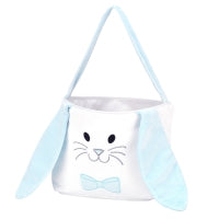 Light Blue Bunny  Plush Easter Bucket