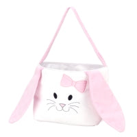 Light Pink Bunny  Plush Easter Bucket
