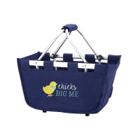 Chicks Dig Me Navy Mini Market Tote