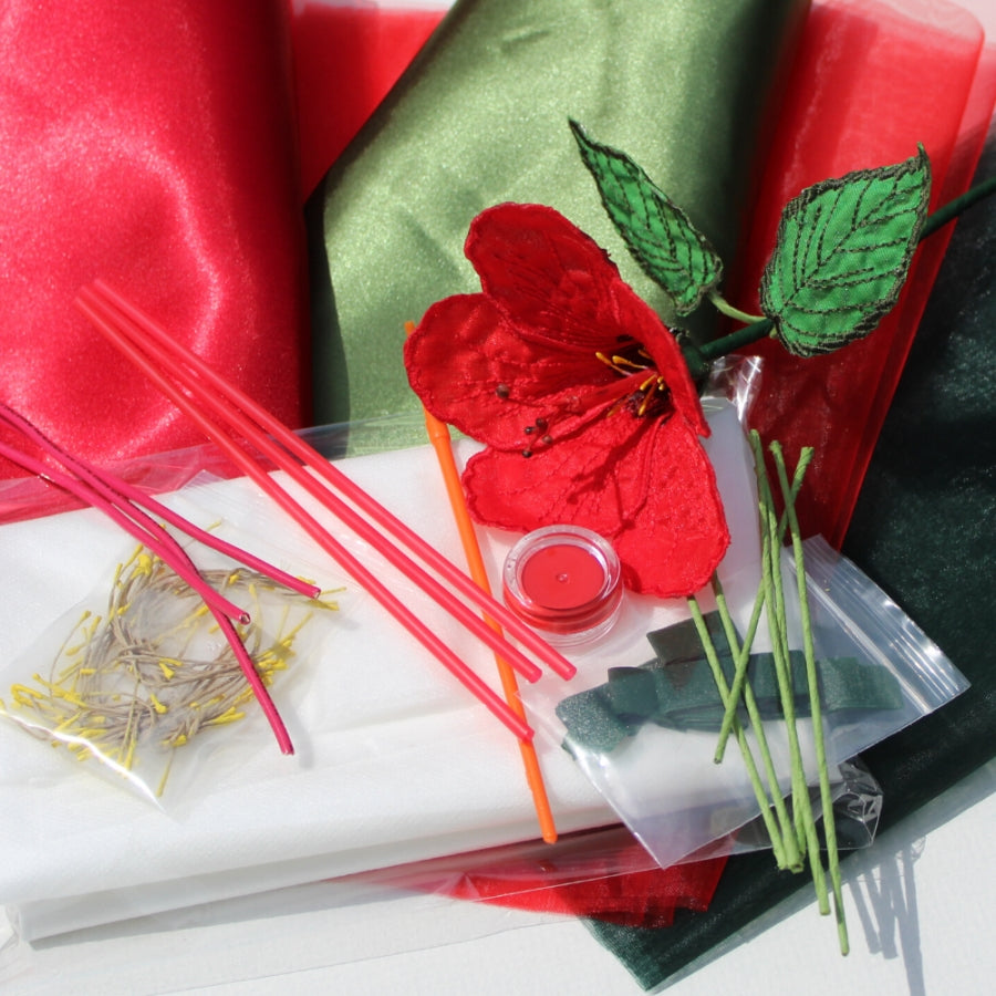 3D Red Hibiscus Kit