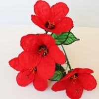 3D Red Hibiscus Kit