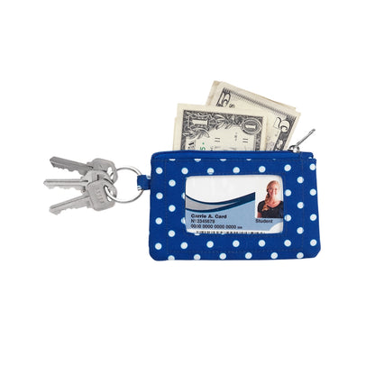 Royal Blue Dot ID Case
