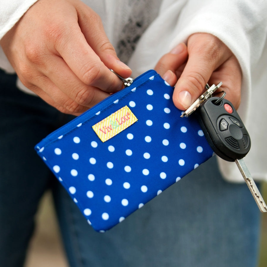 Royal Blue Dot ID Case