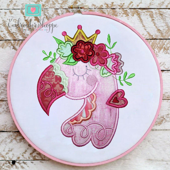 Flamingo Applique