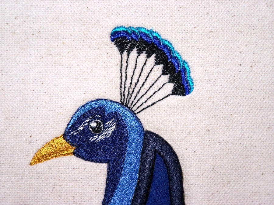 Peacocks Iron On Applique