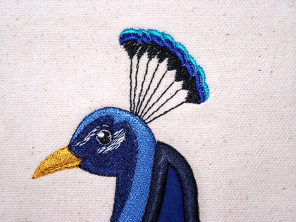 Peacocks Iron On Applique