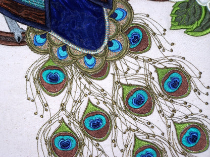 Peacocks Iron On Applique