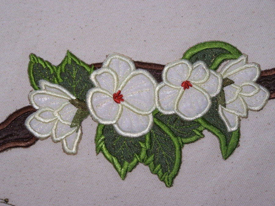 Peacocks Iron On Applique