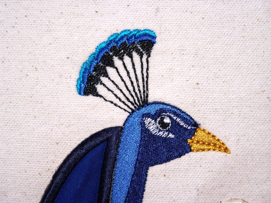 Peacocks Iron On Applique