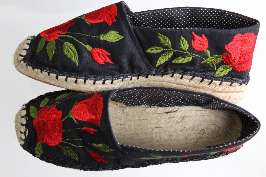 Red Rose ESPADRILLE SHOE PATTERNS