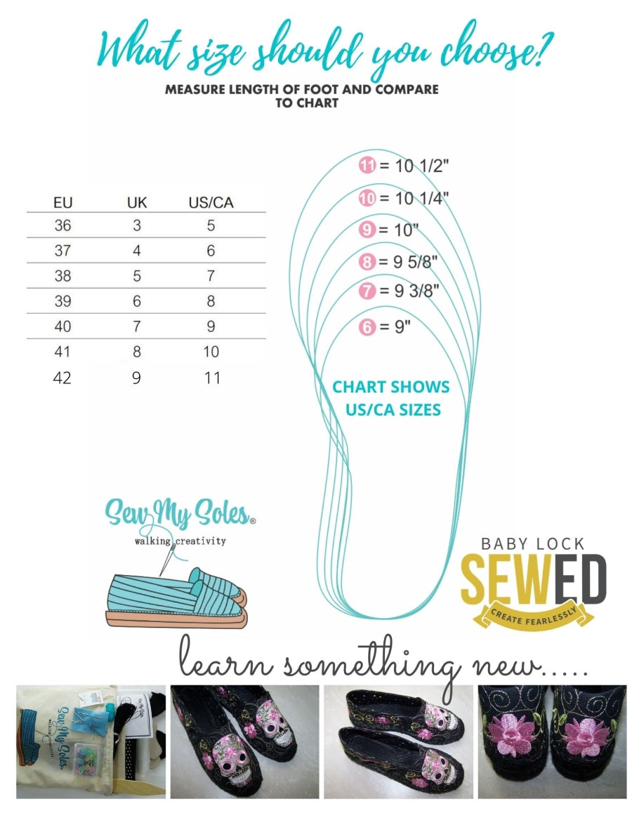 Sugar Skull Espadrille Kit