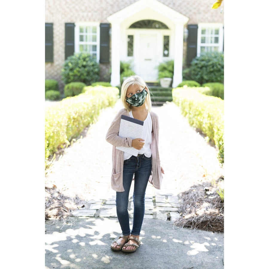 Camo Adjustable Kids' Face Mask